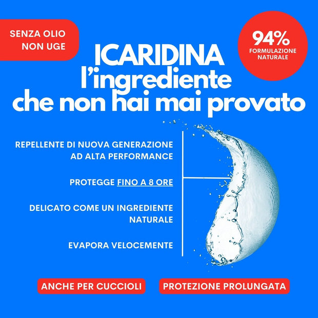 Spray anti-insetti per cani 94% naturale senza sostanze chimiche aggressive Jampy Bye Bye Buzz