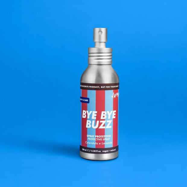 Spray protettivo naturale per cani con icaridina allontana insetti e parassiti Bye Bye Buzz di Jampy